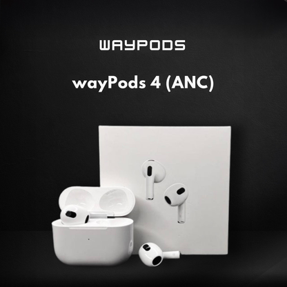 wayauraPods4 – ANC, Spatial Audio, Wireless Charging, 30 Hours Battery Life | 100% Hassle-Free Warranty