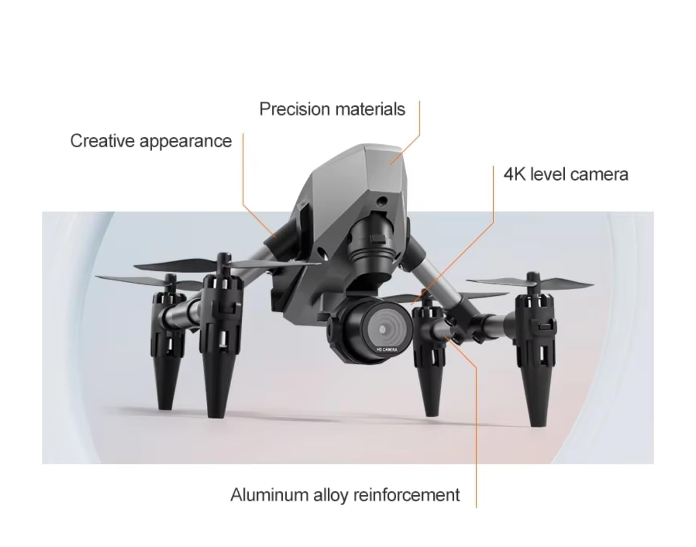 wayauraFit SkyLite 4K | Compact Toy Drone with Brushless Motors, Foldable Design & Smart Flight Features