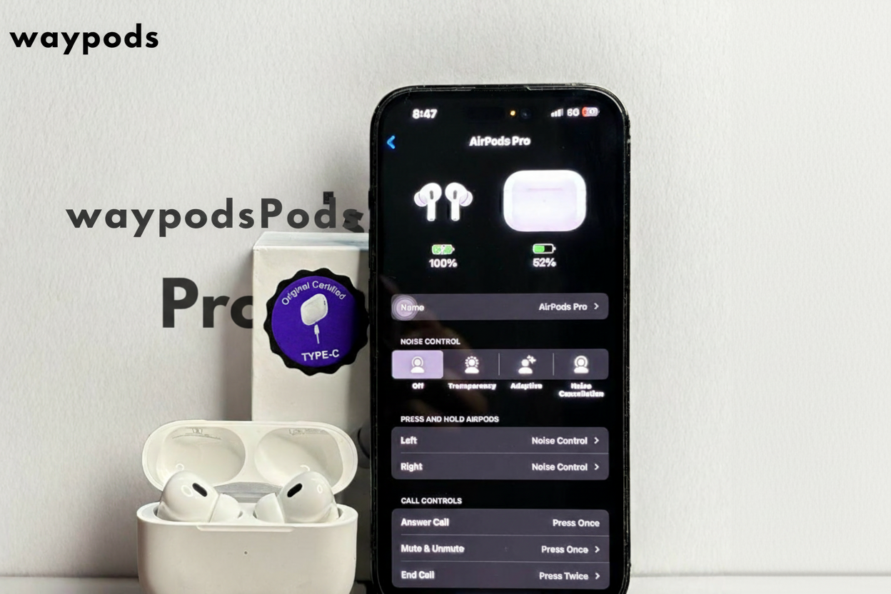 wayauraPods Pro – (2nd Gen) ANC, Find My Feature & Smart Touch | 36H Battery